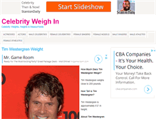Tablet Screenshot of celebrityweighin.com
